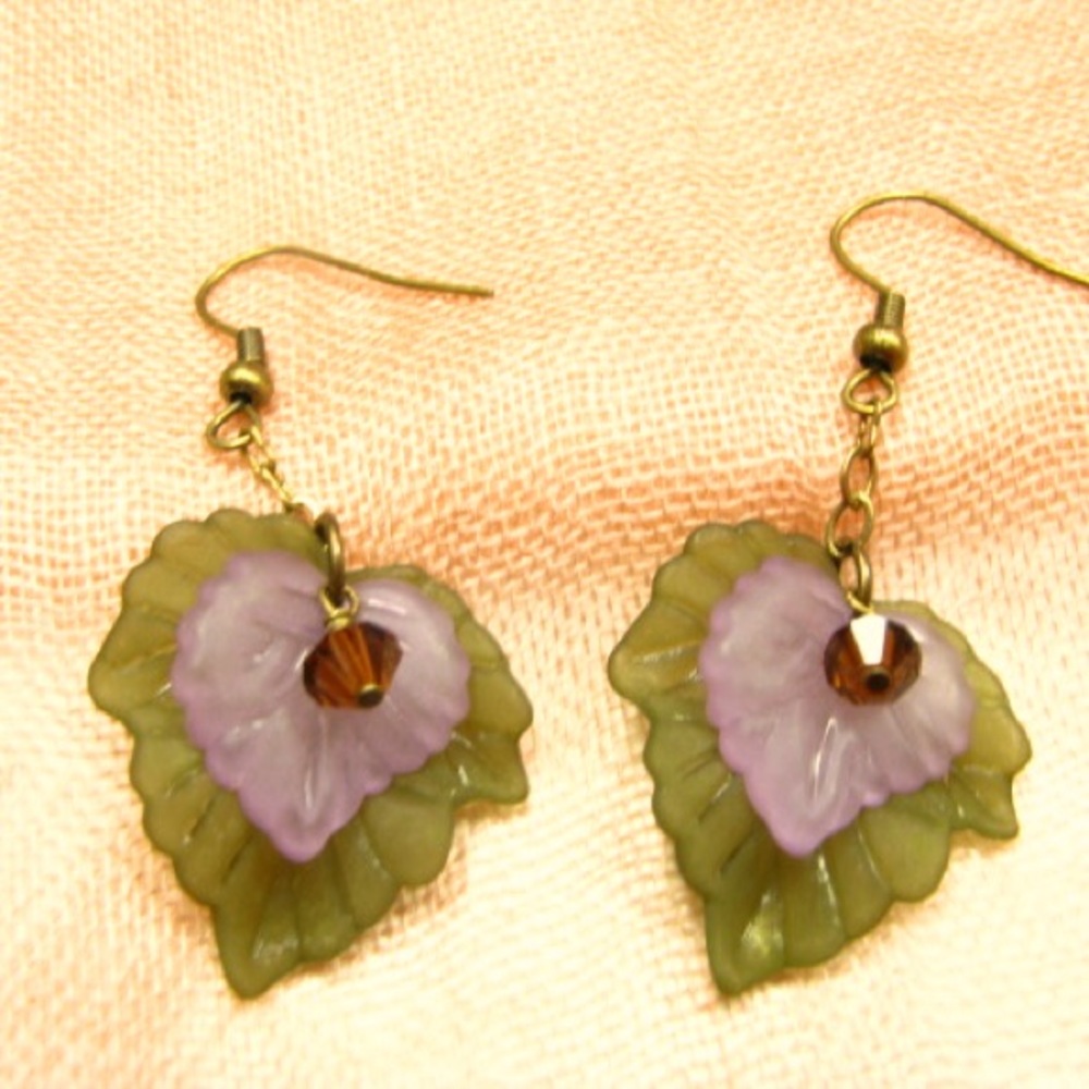 Autumn Leaf Dangle Earrings